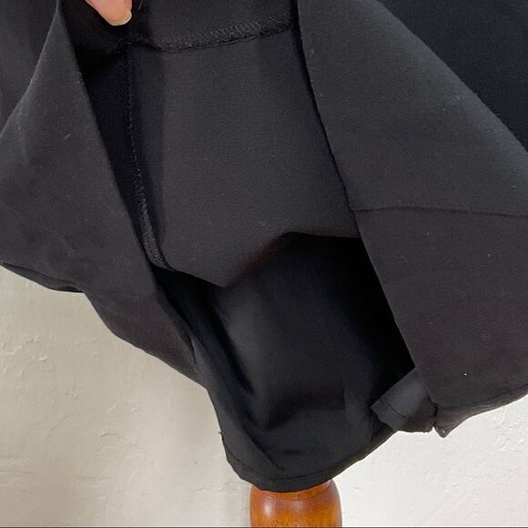 Mossimo Black Faux Leather Capped Sleeve Career Sheath Dress 10 - Picture 3 of 7